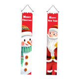 Maxbell Outdoor Christmas Banners Porch Sign Hanging Sign Banners for Wall Decoration Style B