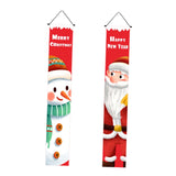 Maxbell Outdoor Christmas Banners Porch Sign Hanging Sign Banners for Wall Decoration Style B