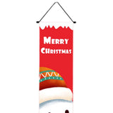 Maxbell Outdoor Christmas Banners Porch Sign Hanging Sign Banners for Wall Decoration Style B