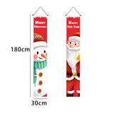 Maxbell Outdoor Christmas Banners Porch Sign Hanging Sign Banners for Wall Decoration Style B