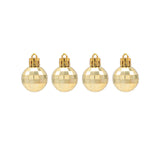 Maxbell 24 Pieces Christmas Balls Rustic Ball Ornament for Party Decor Aureate