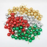Maxbell 24 Pieces Christmas Balls Rustic Ball Ornament for Party Decor Argent