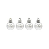 Maxbell 24 Pieces Christmas Balls Rustic Ball Ornament for Party Decor Argent