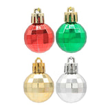 Maxbell 24 Pieces Christmas Balls Rustic Ball Ornament for Party Decor Argent