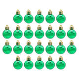 Maxbell 24 Pieces Christmas Balls Rustic Ball Ornament for Party Decor Green