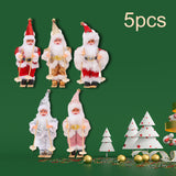 Maxbell Maxbell 5Pcs Christmas Doll Festival Decor Figurine Trendy for Table Holiday Gift