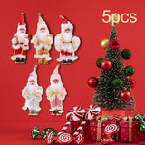 Maxbell Maxbell 5Pcs Christmas Doll Festival Decor Figurine Trendy for Table Holiday Gift