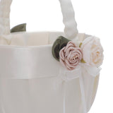 Maxbell Maxbell Wedding Flower Girl Basket Ribbon white Photography Accs Multi Use