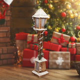 Maxbell LED Lamppost Christmas Decoration 16Cmx85cm for Farmhouse Winter Brown