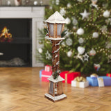 Maxbell LED Lamppost Christmas Decoration 16Cmx85cm for Farmhouse Winter Brown