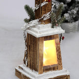 Maxbell LED Lamppost Christmas Decoration 16Cmx85cm for Farmhouse Winter Brown