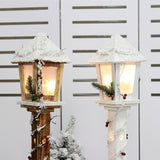 Maxbell LED Lamppost Christmas Decoration 16Cmx85cm for Farmhouse Winter White