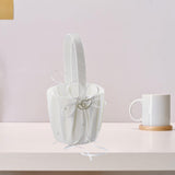 Maxbell Maxbell Flower Storage Basket favour Accessories White for Home Decor