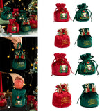 Maxbell Maxbell Christmas Treat Bags with Drawstrings Lovely Party Favors New Year Small Santa Red