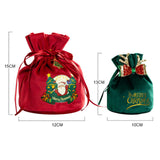 Maxbell Maxbell Christmas Treat Bags with Drawstrings Lovely Party Favors New Year Small Santa Red