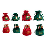 Maxbell Maxbell Christmas Treat Bags with Drawstrings Lovely Party Favors New Year Small Santa Red