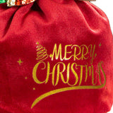 Maxbell Maxbell Christmas Treat Bags with Drawstrings Lovely Party Favors New Year Small Bowknot Red