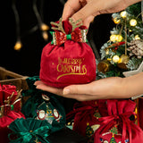 Maxbell Maxbell Christmas Treat Bags with Drawstrings Lovely Party Favors New Year Large Santa Red