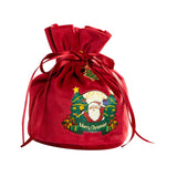 Maxbell Maxbell Christmas Treat Bags with Drawstrings Lovely Party Favors New Year Large Santa Red