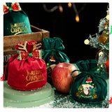 Maxbell Maxbell Christmas Treat Bags with Drawstrings Lovely Party Favors New Year Large Bowknot Red
