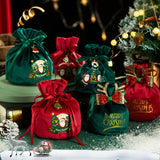 Maxbell Maxbell Christmas Treat Bags with Drawstrings Lovely Party Favors New Year Large Bowknot Red