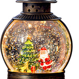 Maxbell Maxbell Musical Snow Lamp Lantern Light up Christmas Xmas Decor Elegant Santa Tree