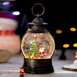Maxbell Maxbell Musical Snow Lamp Lantern Light up Christmas Xmas Decor Elegant Santa Tree