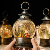 Maxbell Maxbell Musical Snow Lamp Lantern Light up Christmas Xmas Decor Elegant Santa Tree