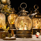 Maxbell Maxbell Musical Snow Lamp Lantern Light up Christmas Xmas Decor Elegant Santa Tree