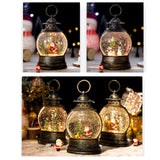 Maxbell Maxbell Musical Snow Lamp Lantern Light up Christmas Xmas Decor Elegant Santa Tree