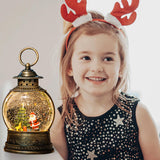 Maxbell Maxbell Musical Snow Lamp Lantern Light up Christmas Xmas Decor Elegant Santa Tree