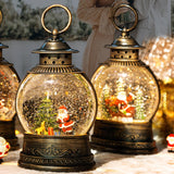 Maxbell Maxbell Musical Snow Lamp Lantern Light up Christmas Xmas Decor Elegant Santa Tree
