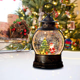 Maxbell Maxbell Musical Snow Lamp Lantern Light up Christmas Xmas Decor Elegant Santa Tree