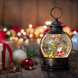 Maxbell Maxbell Musical Snow Lamp Lantern Light up Christmas Xmas Decor Elegant Santa Tree