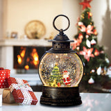 Maxbell Maxbell Musical Snow Lamp Lantern Light up Christmas Xmas Decor Elegant Santa Tree