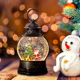 Maxbell Maxbell Musical Snow Lamp Lantern Light up Christmas Xmas Decor Elegant Santa Tree