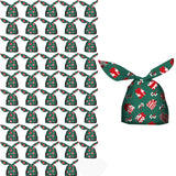 Maxbell Maxbell 50 Pieces Christmas Bags Goody Gift Bags Bulk Present Green
