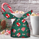 Maxbell Maxbell 50 Pieces Christmas Bags Goody Gift Bags Bulk Present Green
