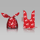 Maxbell Maxbell 50 Pieces Christmas Bags Goody Gift Bags Bulk Bowknot Red
