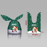 Maxbell Maxbell 50 Pieces Christmas Bags Goody Gift Bags Bulk Green Santa