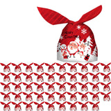Maxbell Maxbell 50 Pieces Christmas Bags Goody Gift Bags Bulk Red Santa