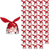 Maxbell Maxbell 50 Pieces Christmas Bags Goody Gift Bags Bulk Red Santa