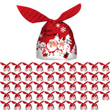 Maxbell Maxbell 50 Pieces Christmas Bags Goody Gift Bags Bulk Red Santa