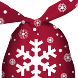 Maxbell 50 Pieces Christmas Bags Goody Gift Bags Bulk Red Snowflake