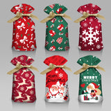 Maxbell 50Pcs Candy Bag Holiday Decor Wrapping Bag Biscuit Bag for Holiday Decor Style B