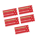 Maxbell 50Pcs Candy Bag Holiday Decor Wrapping Bag Biscuit Bag for Holiday Decor Style B