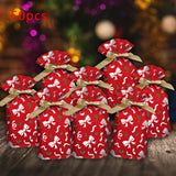 Maxbell 50Pcs Candy Bag Holiday Decor Wrapping Bag Biscuit Bag for Holiday Decor Style B
