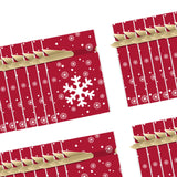 Maxbell 50Pcs Candy Bag Holiday Decor Wrapping Bag Biscuit Bag for Holiday Decor Style F