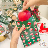 Maxbell 50Pcs Candy Bag Holiday Decor Wrapping Bag Biscuit Bag for Holiday Decor Style F