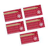 Maxbell 50Pcs Candy Bag Holiday Decor Wrapping Bag Biscuit Bag for Holiday Decor Style F